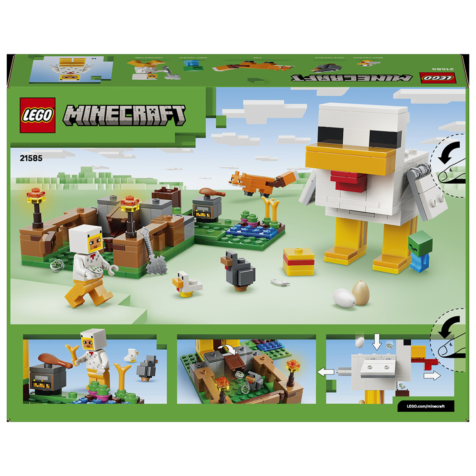 Lego Minecraft Tavuk Çiftliği 233 Parça 21585 - Görsel 2