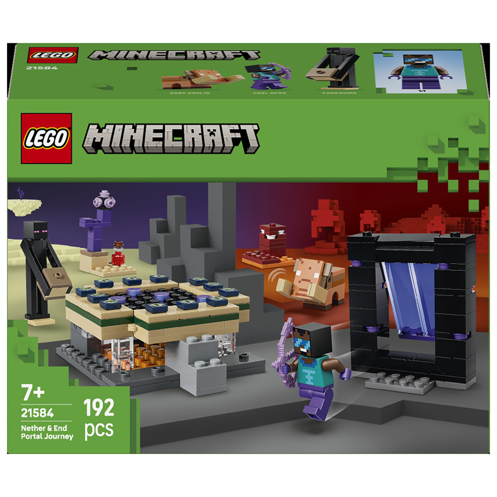 Lego Minecraft  Nether ve End Geçidi Yolculuğu 21584 - Görsel 1