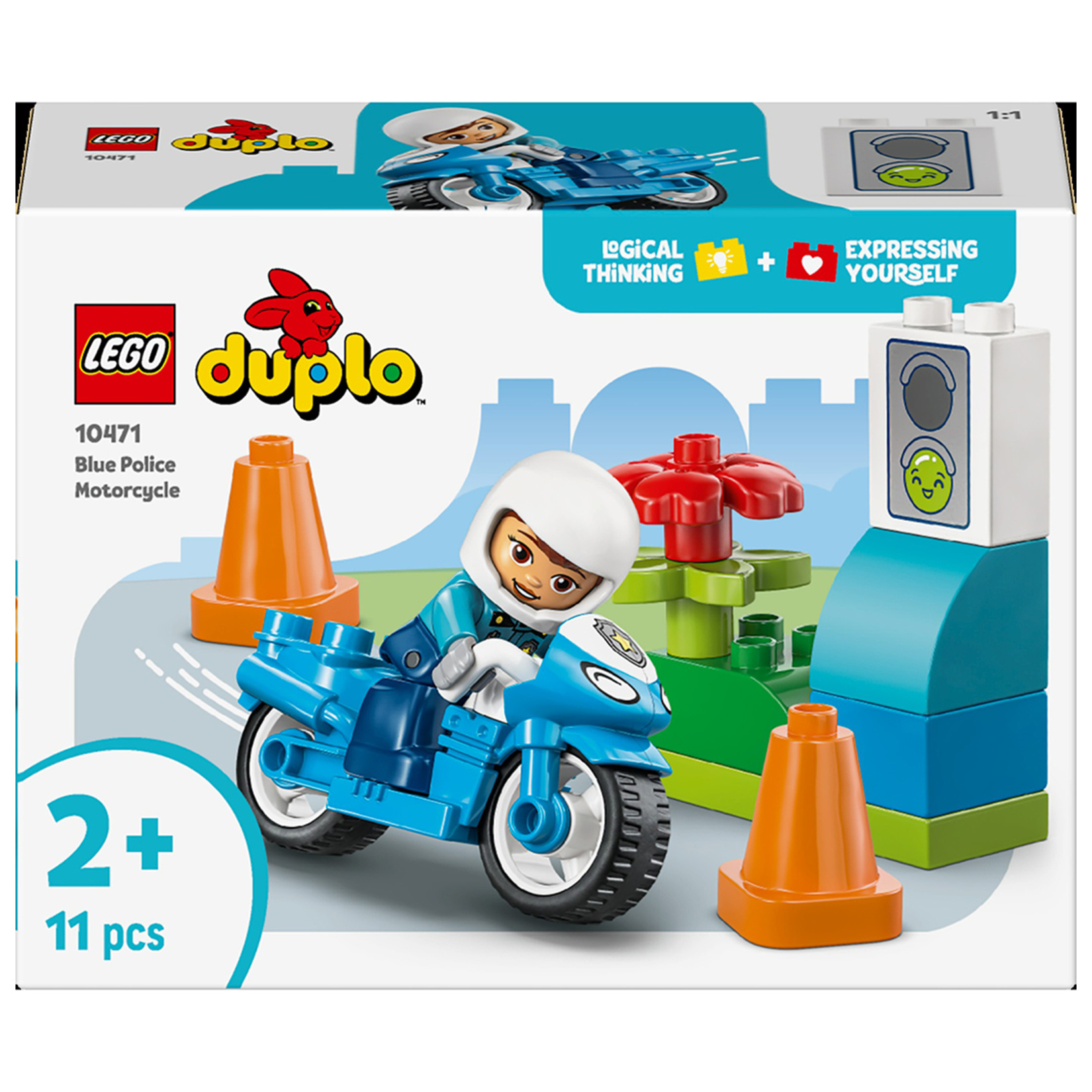 Lego Duplo Kasabası Mavi Polis Motosikleti 10471 - Görsel 1