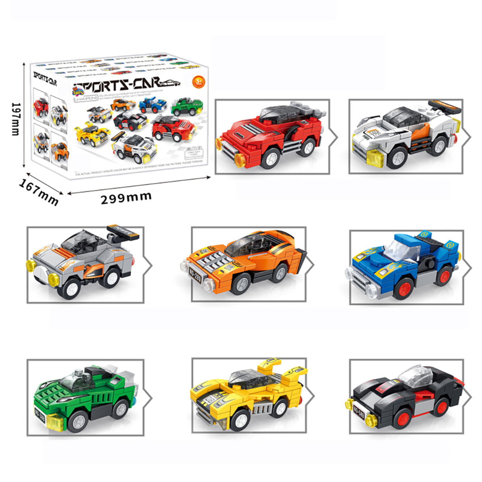 M Toys Yarış Arabası Blok 2929-11934