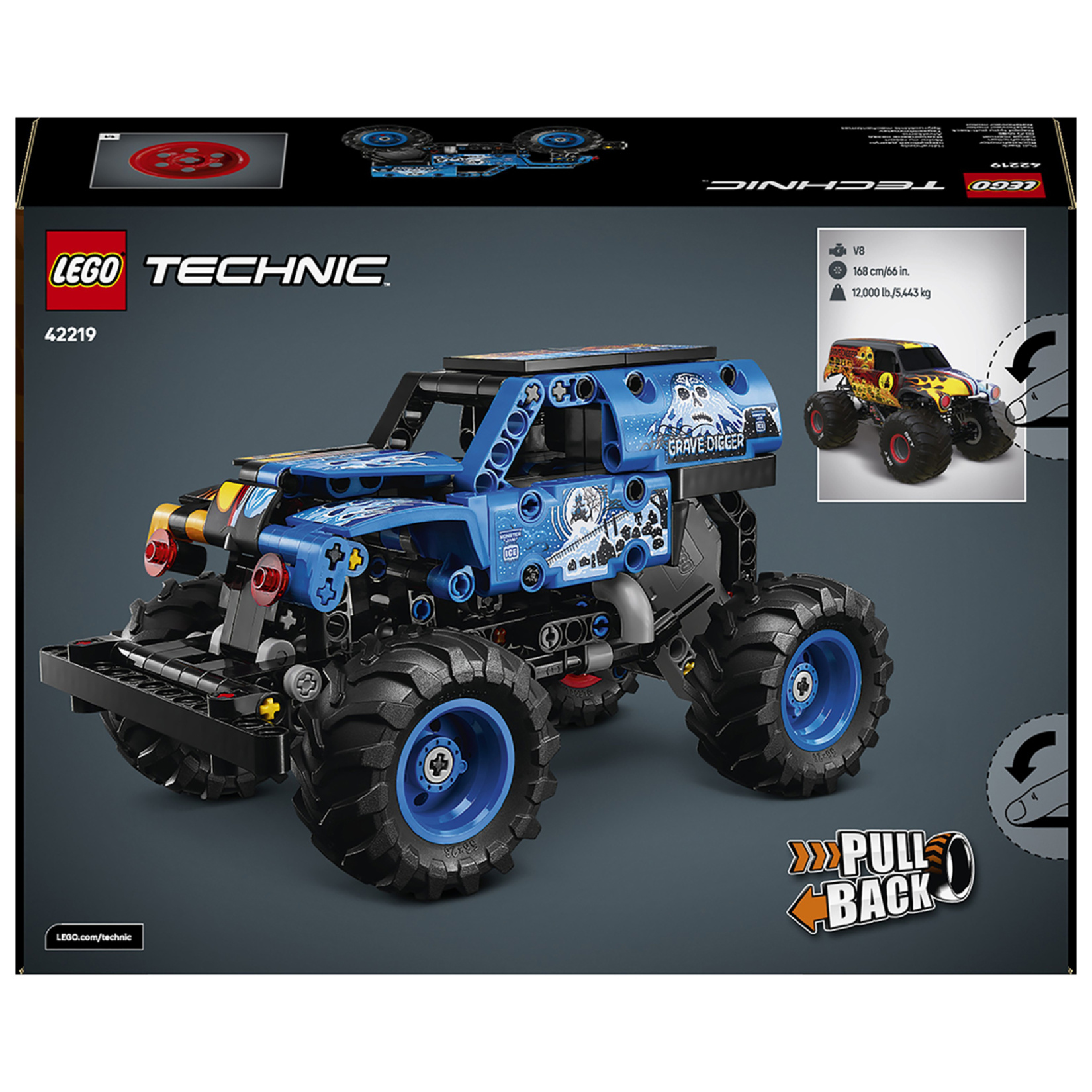 Lego Technic Monster Jam Grave Ateş ve Buz 2219 - Görsel 2