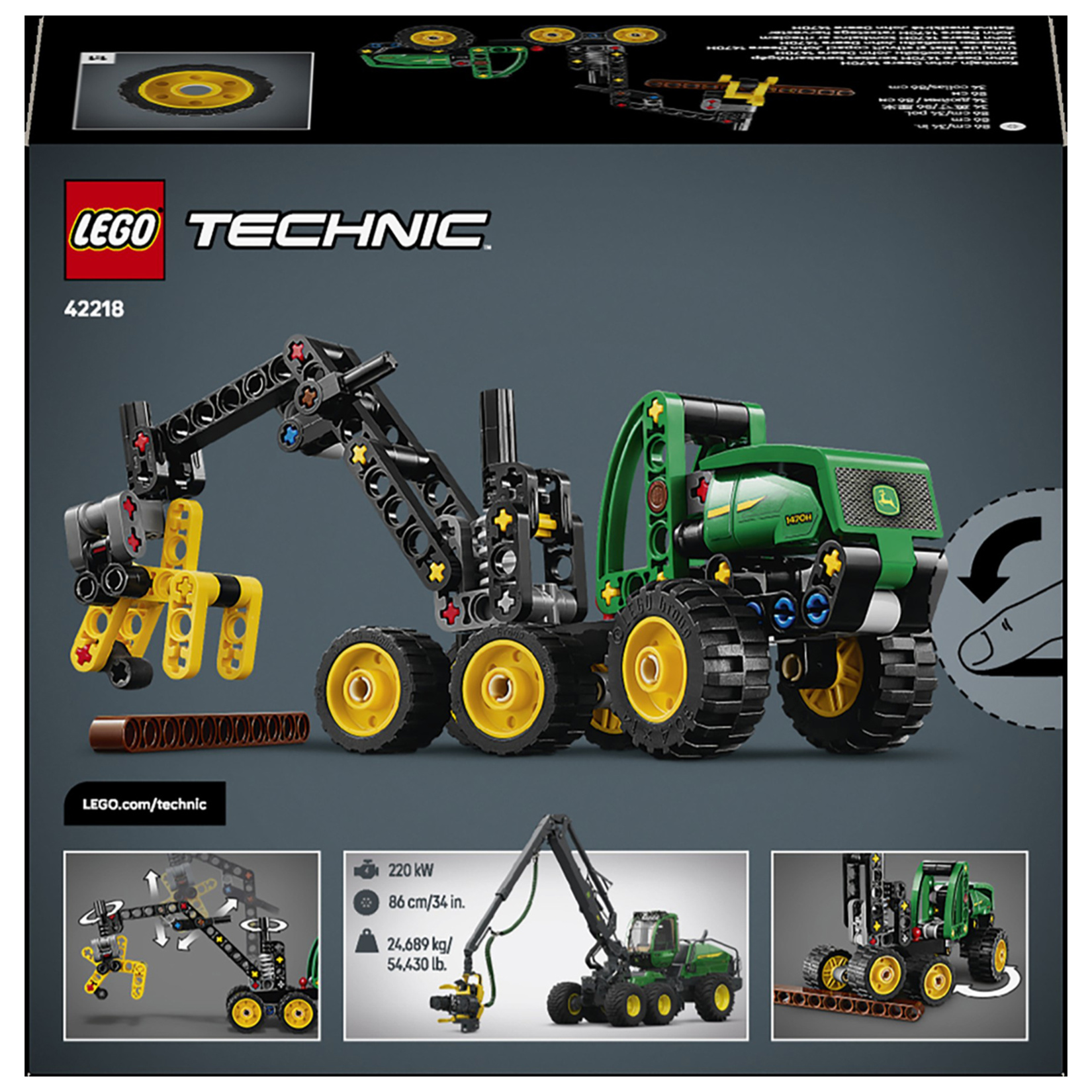 Lego Technic John Deere 1470H Orman Makinesi  42218 - Görsel 2