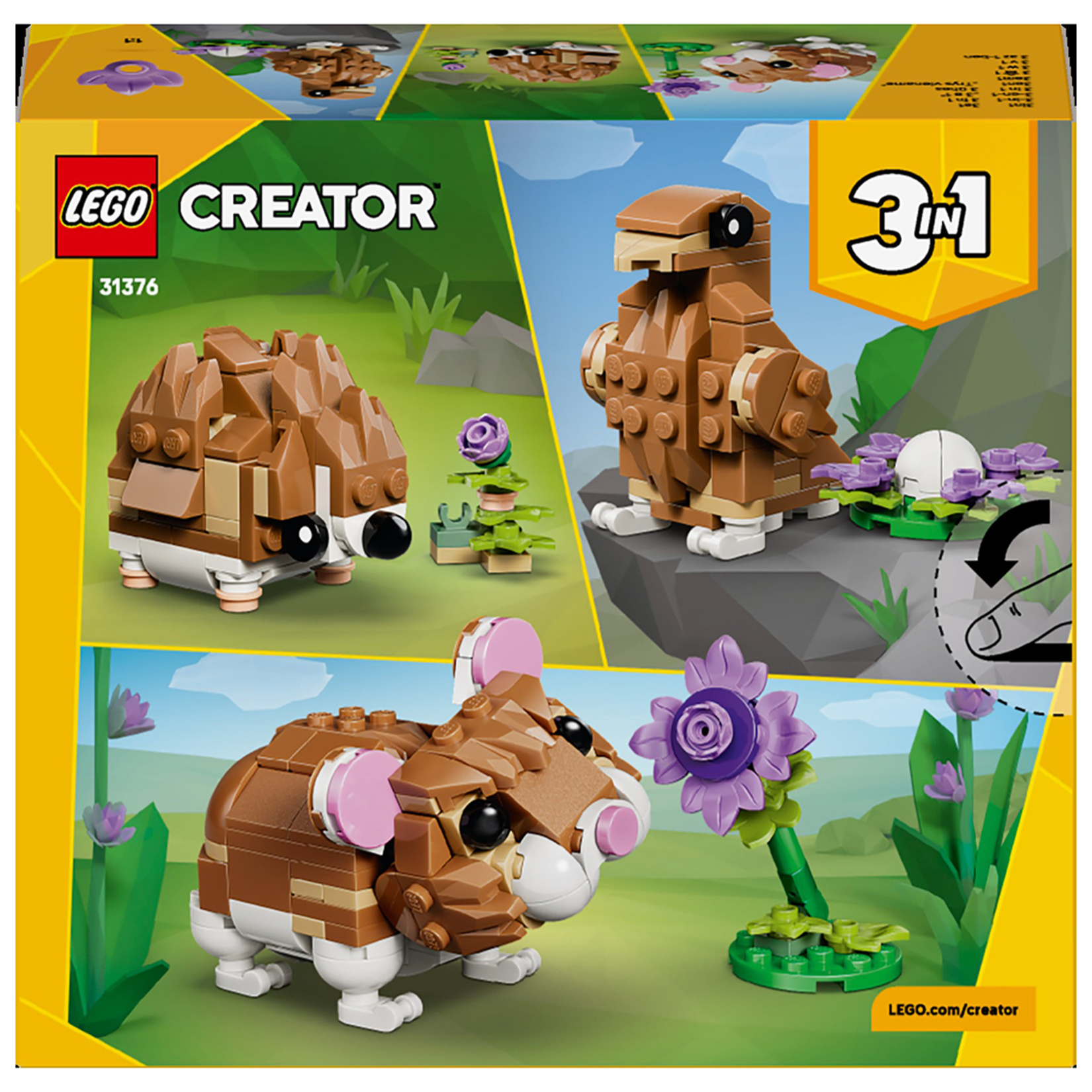 Lego  Creator Sevimli Hamster ile Çiçek 31376 - Görsel 2