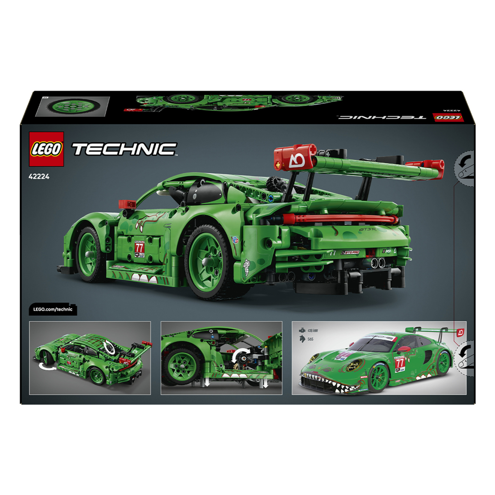 Lego Technic 42224 Porsche 911 GT3 R Rexy Ao Racin - Görsel 2