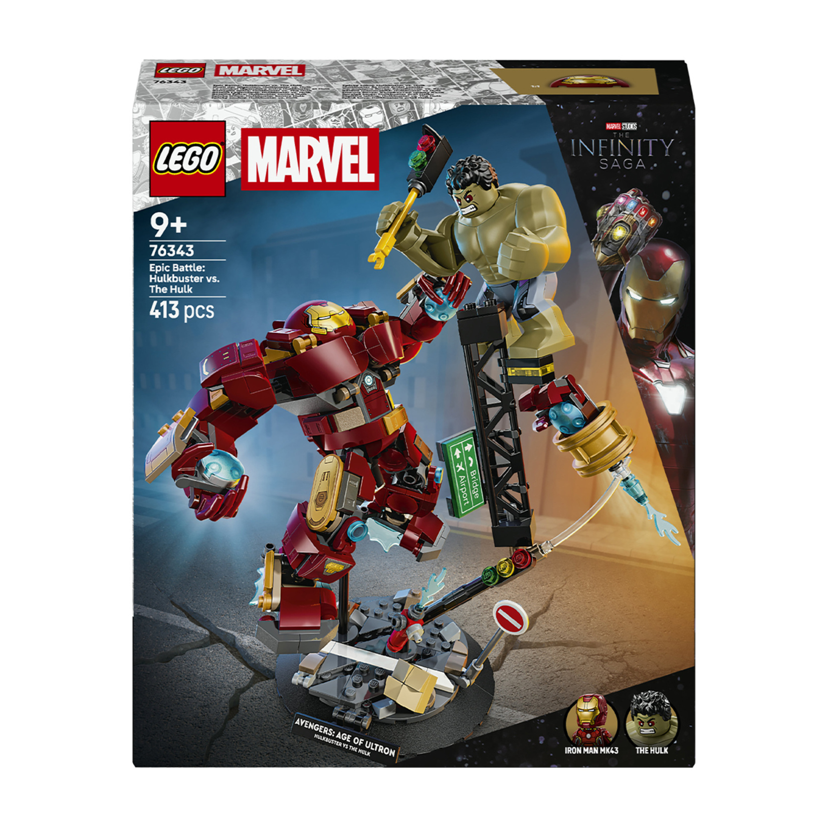 Lego 76343 Super Heroes Efsanevi Savaş Hulkbuster - Görsel 1