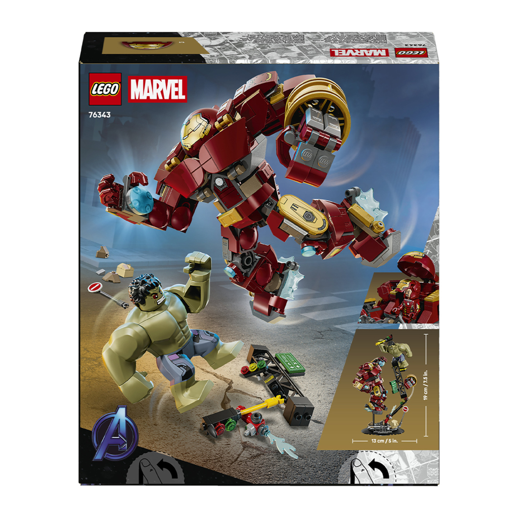 Lego 76343 Super Heroes Efsanevi Savaş Hulkbuster - Görsel 2