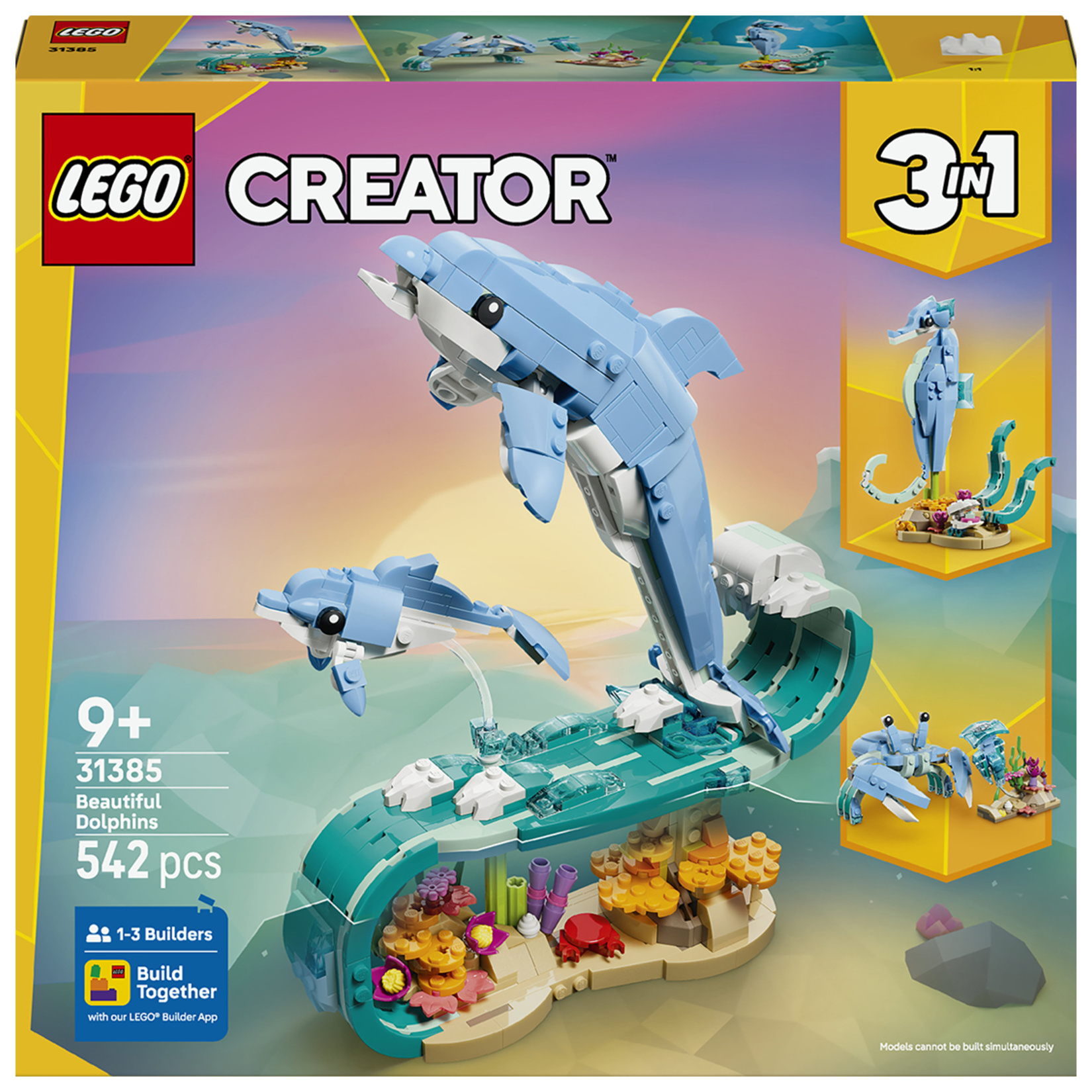 Lego Creator Deniz Hayvanları Güzel Yunuslar 31385 - Görsel 1