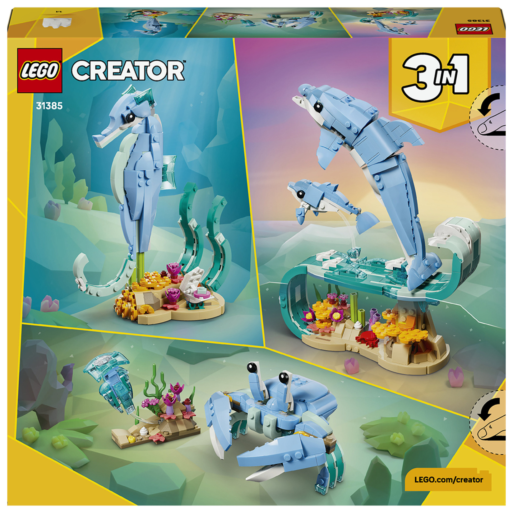 Lego Creator Deniz Hayvanları Güzel Yunuslar 31385 - Görsel 2