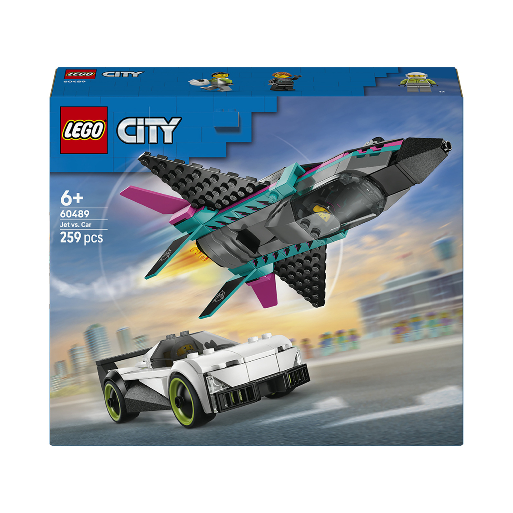 Lego City 60489 Jet Arabaya Karşı 259 Parça 6+ Yaş - Görsel 1