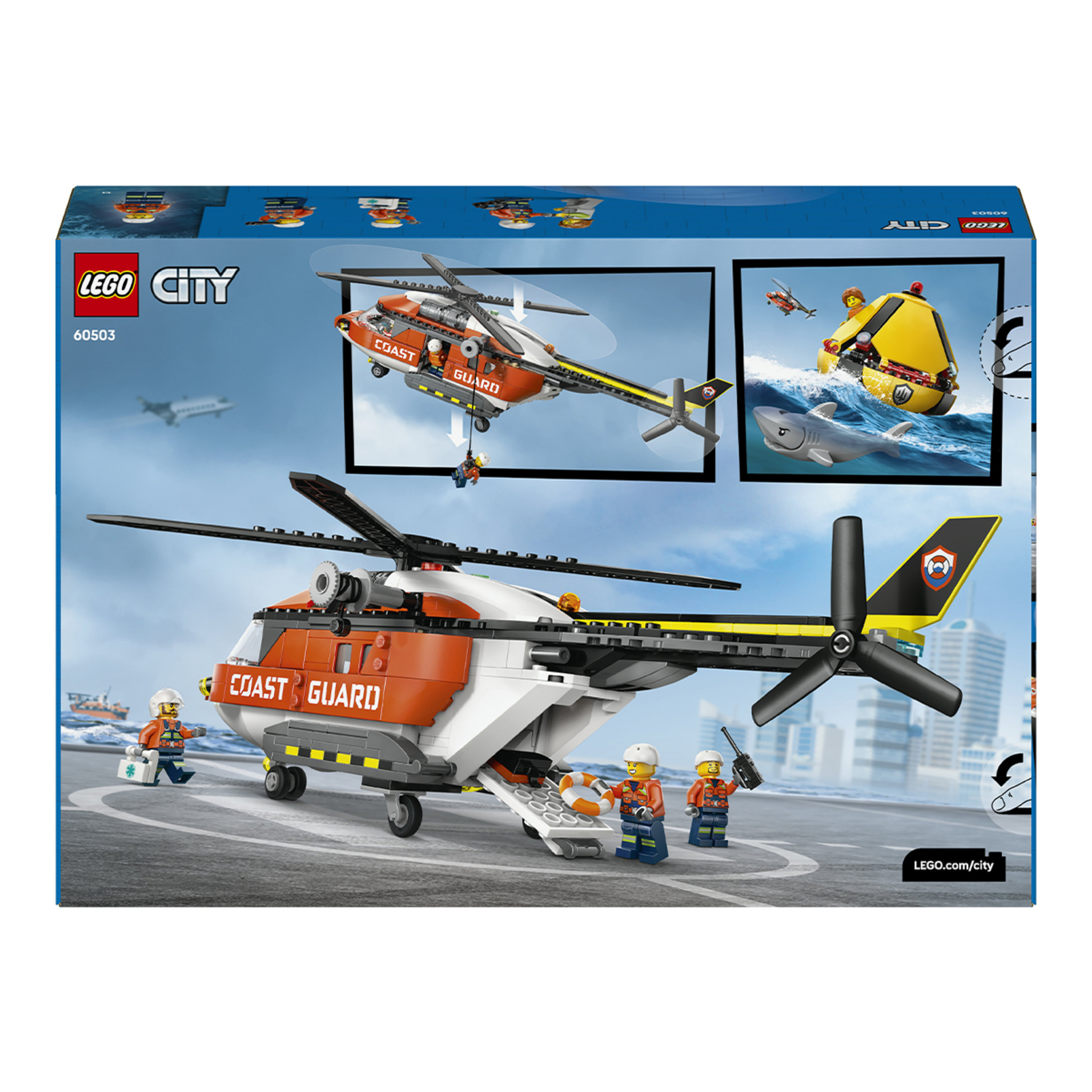 Lego City 60503 Sahil Güvenlik Helikopteri 551 Parça - Görsel 2