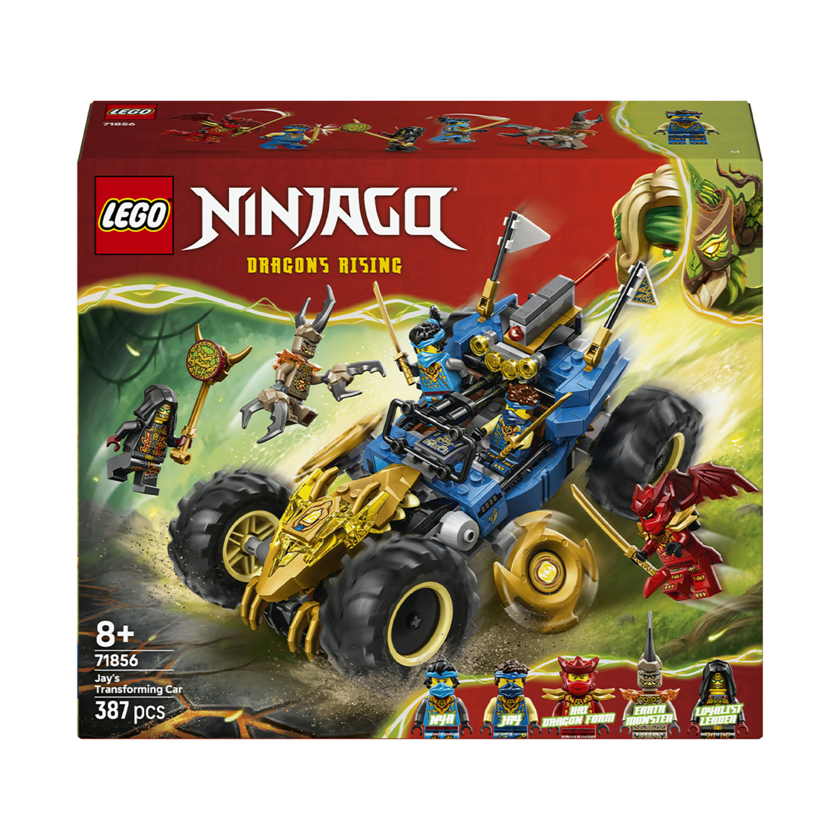 Lego Ninjago 71856 Jay'ın Dönüşen Arabası 387 Parça - Görsel 1