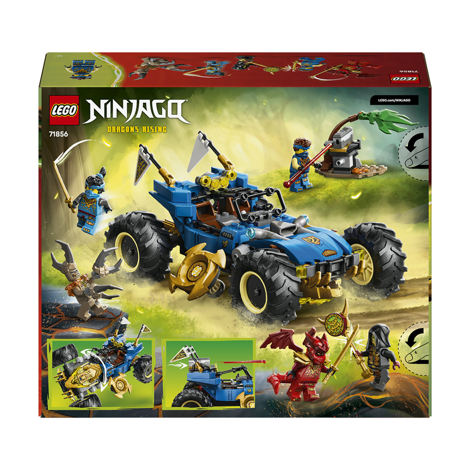 Lego Ninjago 71856 Jay'ın Dönüşen Arabası 387 Parça - Görsel 2