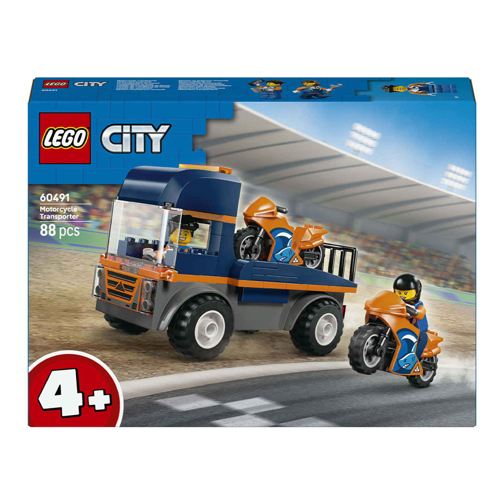 Lego City 60491 Motosiklet Taşıyıcı 88 Parça - Görsel 1