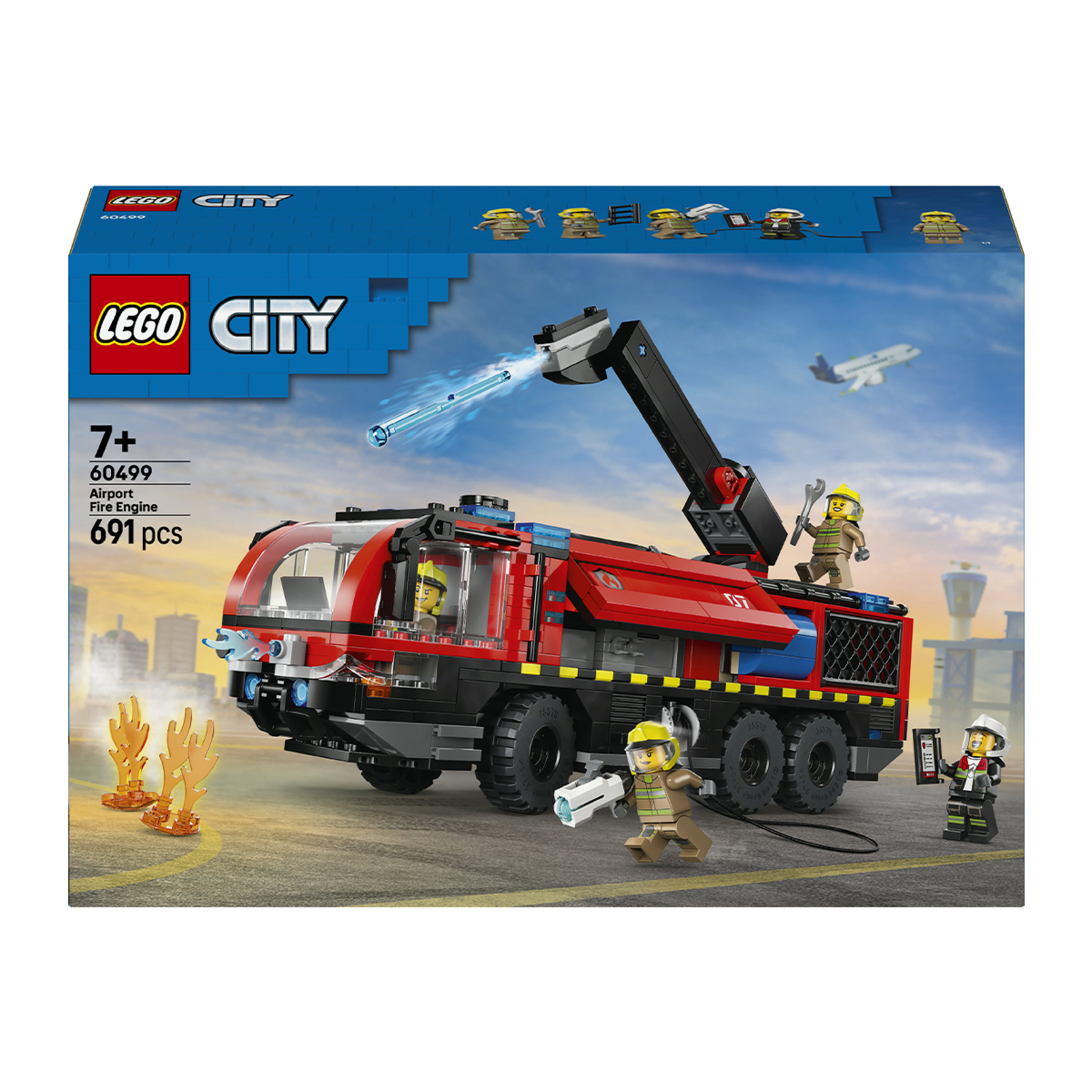 Lego City 60499 Havaalanı İtfaiye Kamyonu 691 Parça - Görsel 1
