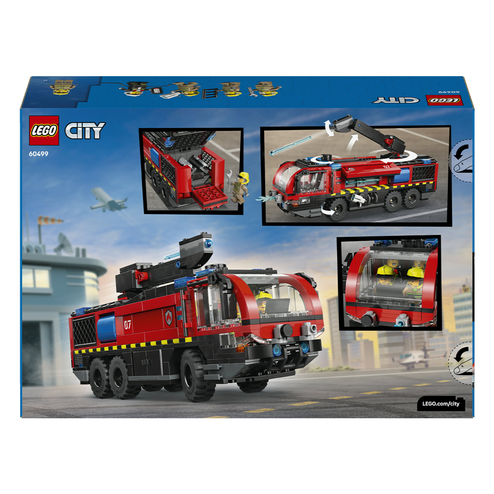 Lego City 60499 Havaalanı İtfaiye Kamyonu 691 Parça - Görsel 2