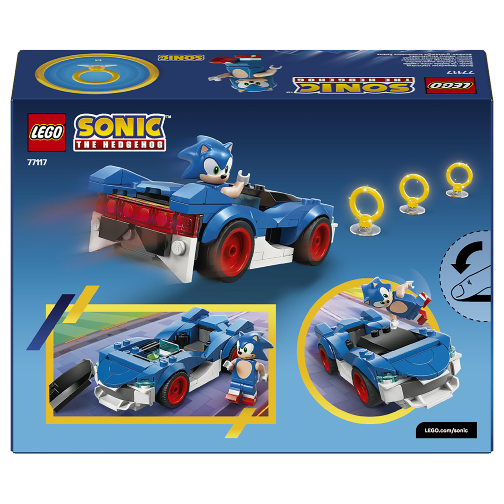 Lego Sonic: Şimşek Araba 7+ Yaş 126 Parça - Görsel 2