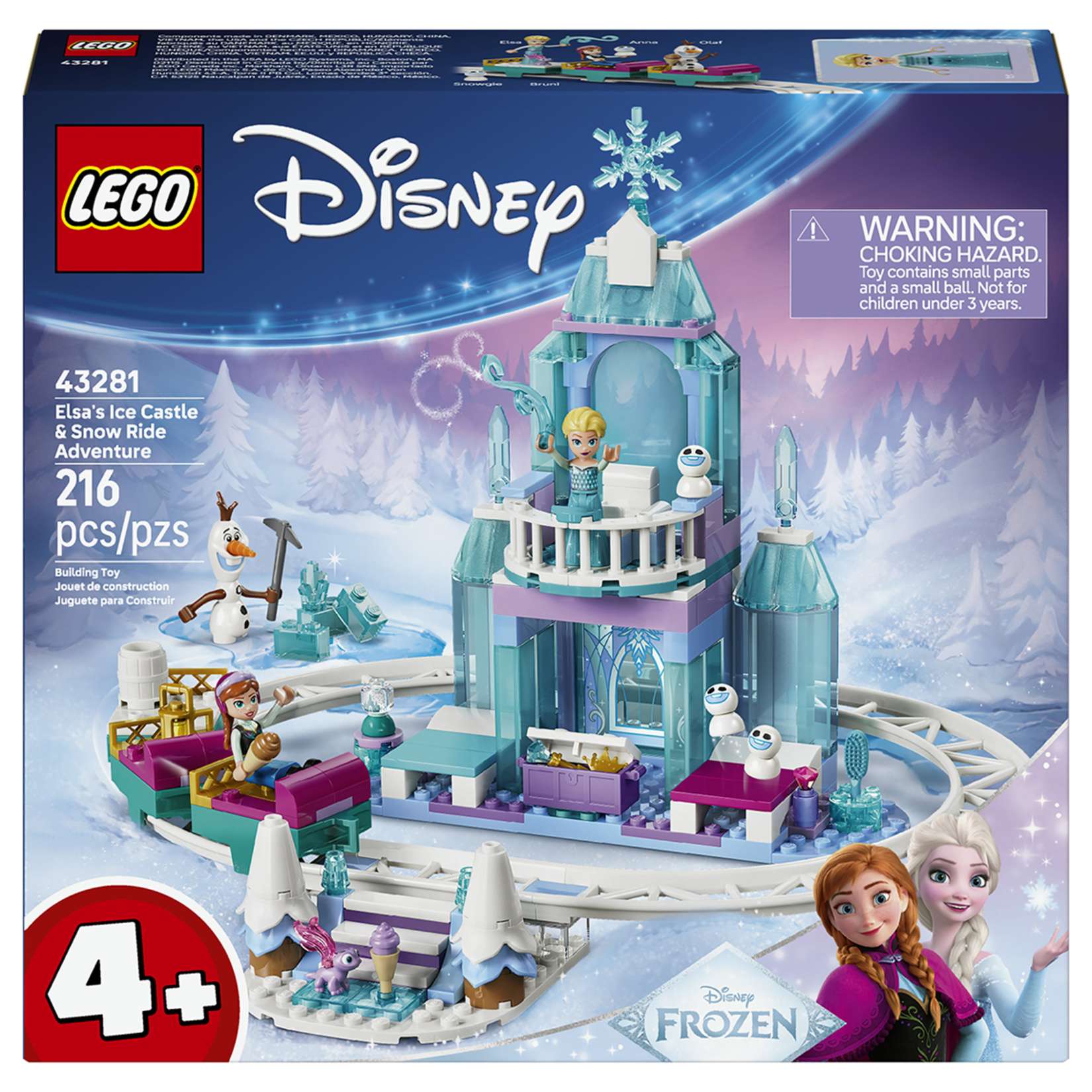 Lego Elsa'nın Buz Şatosu ve Kar Kızağı Macerası 4+ Yaş 216 Parça - Görsel 1