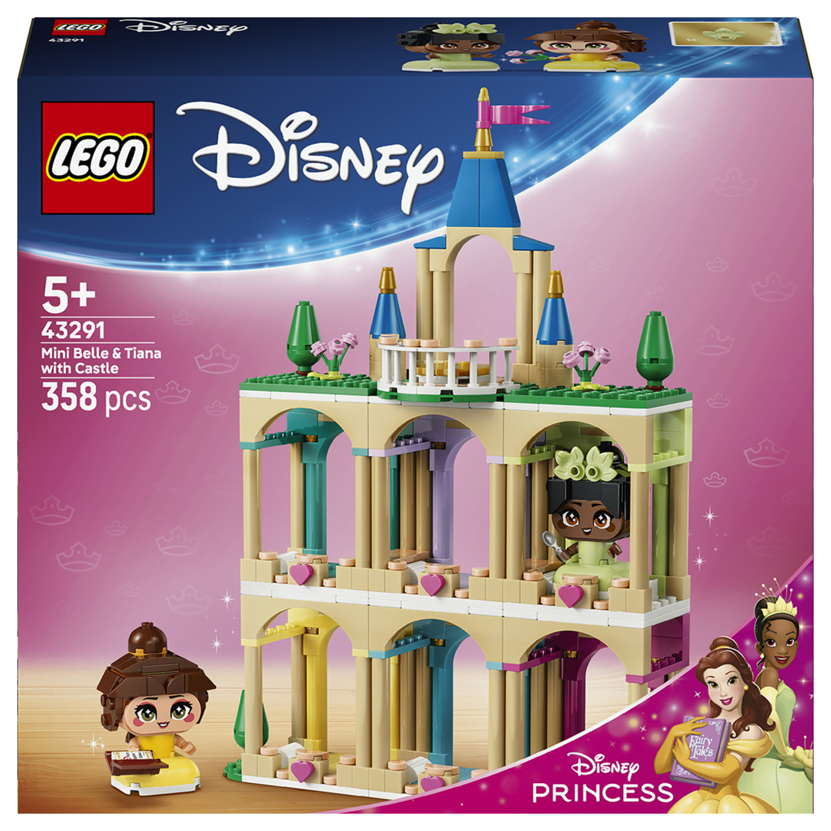 Lego Disney Şato ile Mini Belle ve Tiana 5+ Yaş 358 Parça - Görsel 1