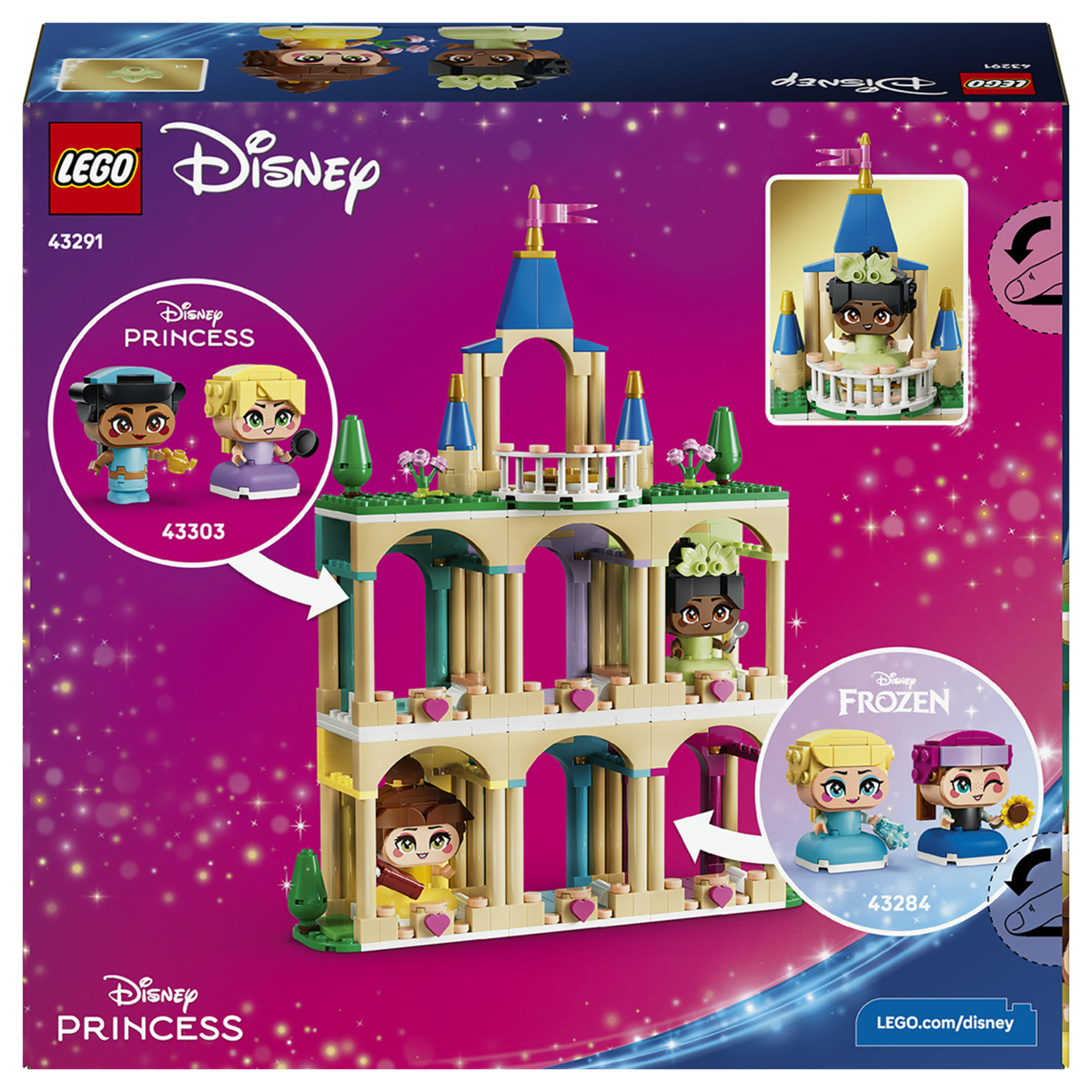 Lego Disney Şato ile Mini Belle ve Tiana 5+ Yaş 358 Parça - Görsel 2