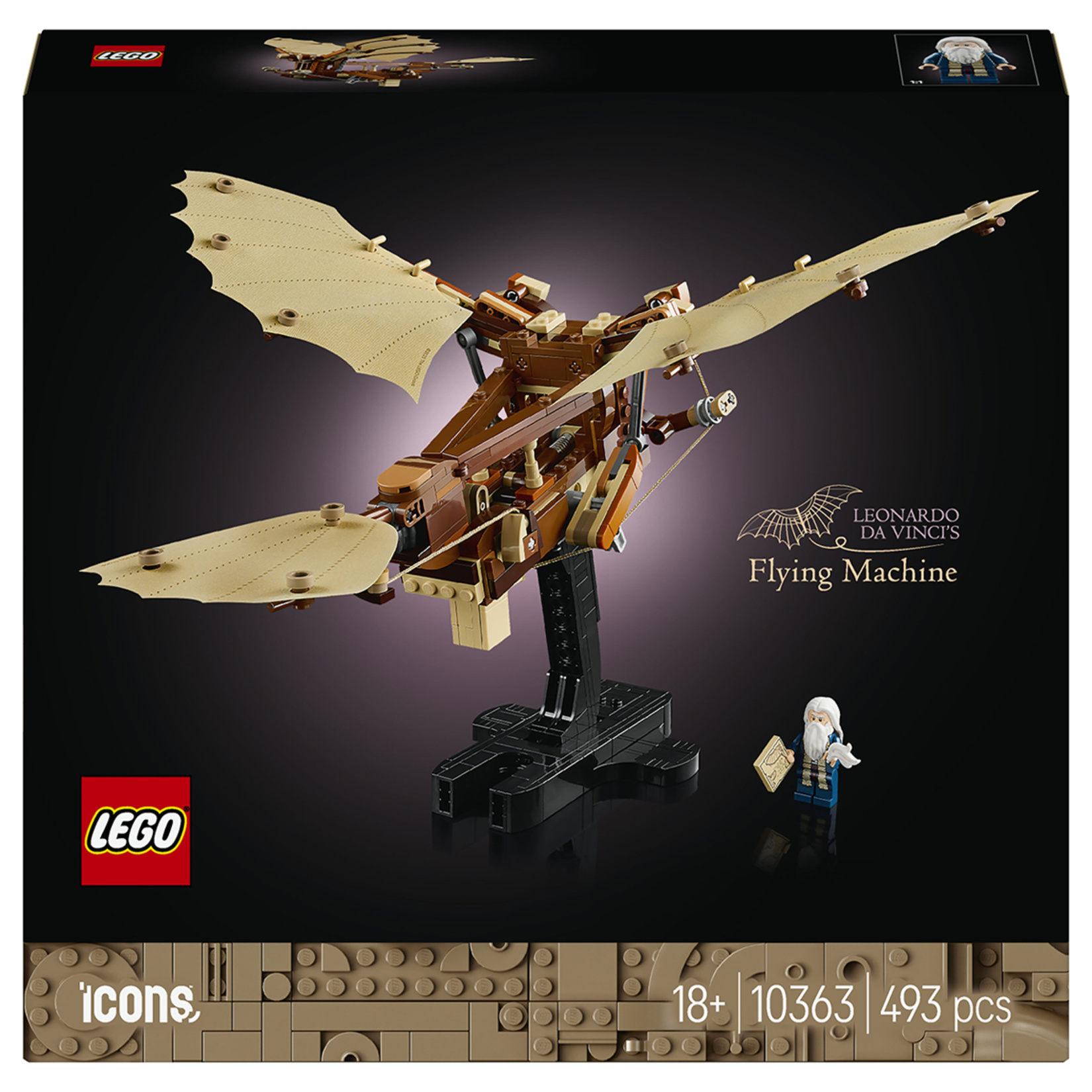 Lego Leonardo Da Vinci'nin Uçan Makinesi 18+ Yaş - Görsel 1