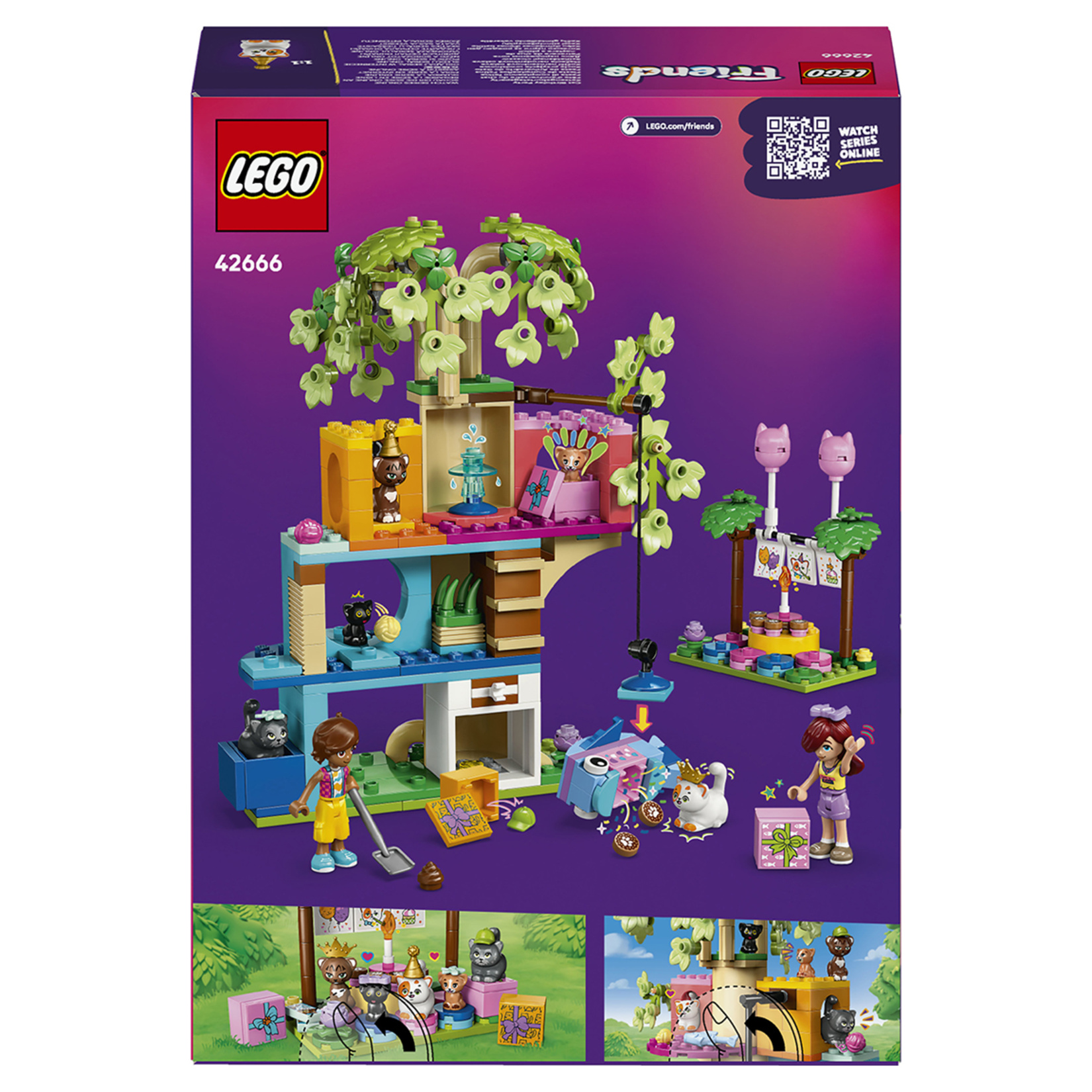 Lego 42666 Friends Kedi Doğum Günü Partisi ve Ağaç - Görsel 2