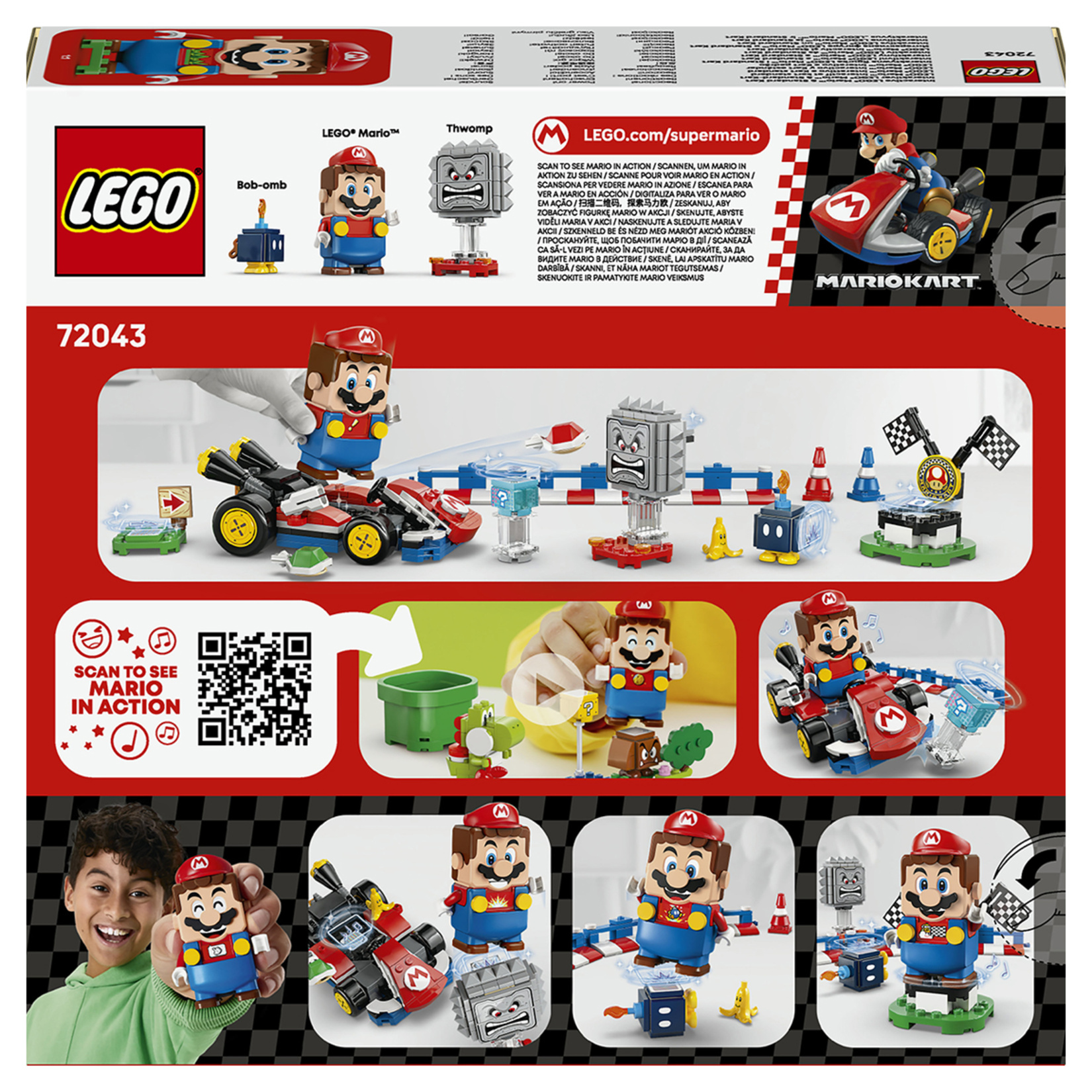 Lego Mario Kart İnteraktif ve Standard Kart 72043 - Görsel 2
