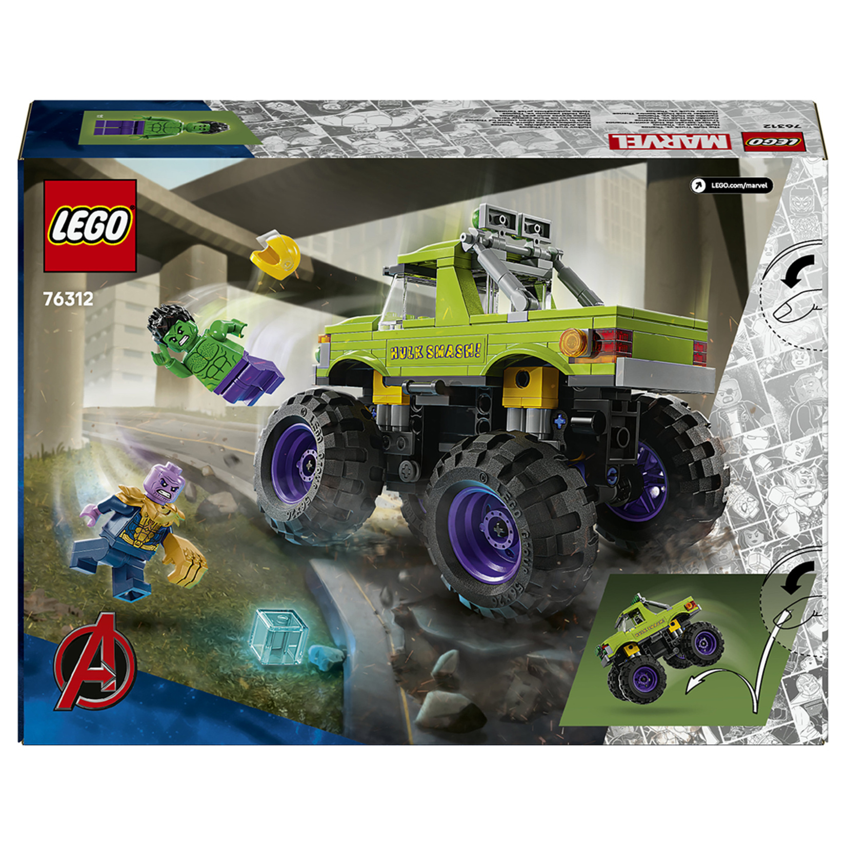 Lego 76312 Super Heroes Hulk Kamyonu Thanos'a Karşı - Görsel 2