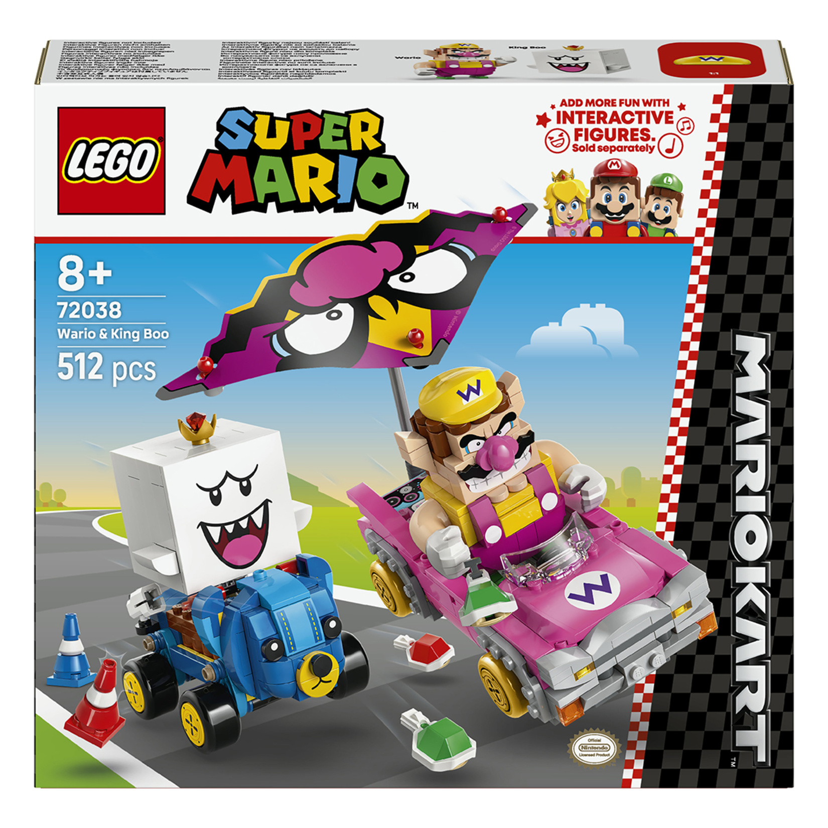 Lego Mario Kart Wario ve King Boo 8+ Yaş 512 Parça - Görsel 1