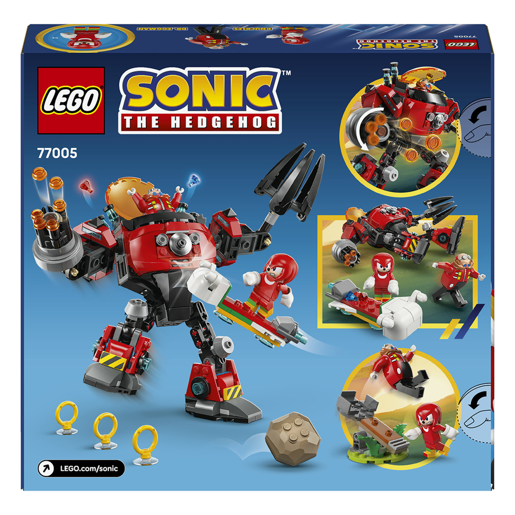 Lego Knuckles Dr. Eggman'ın Egg Crusher Robotuna - Görsel 2