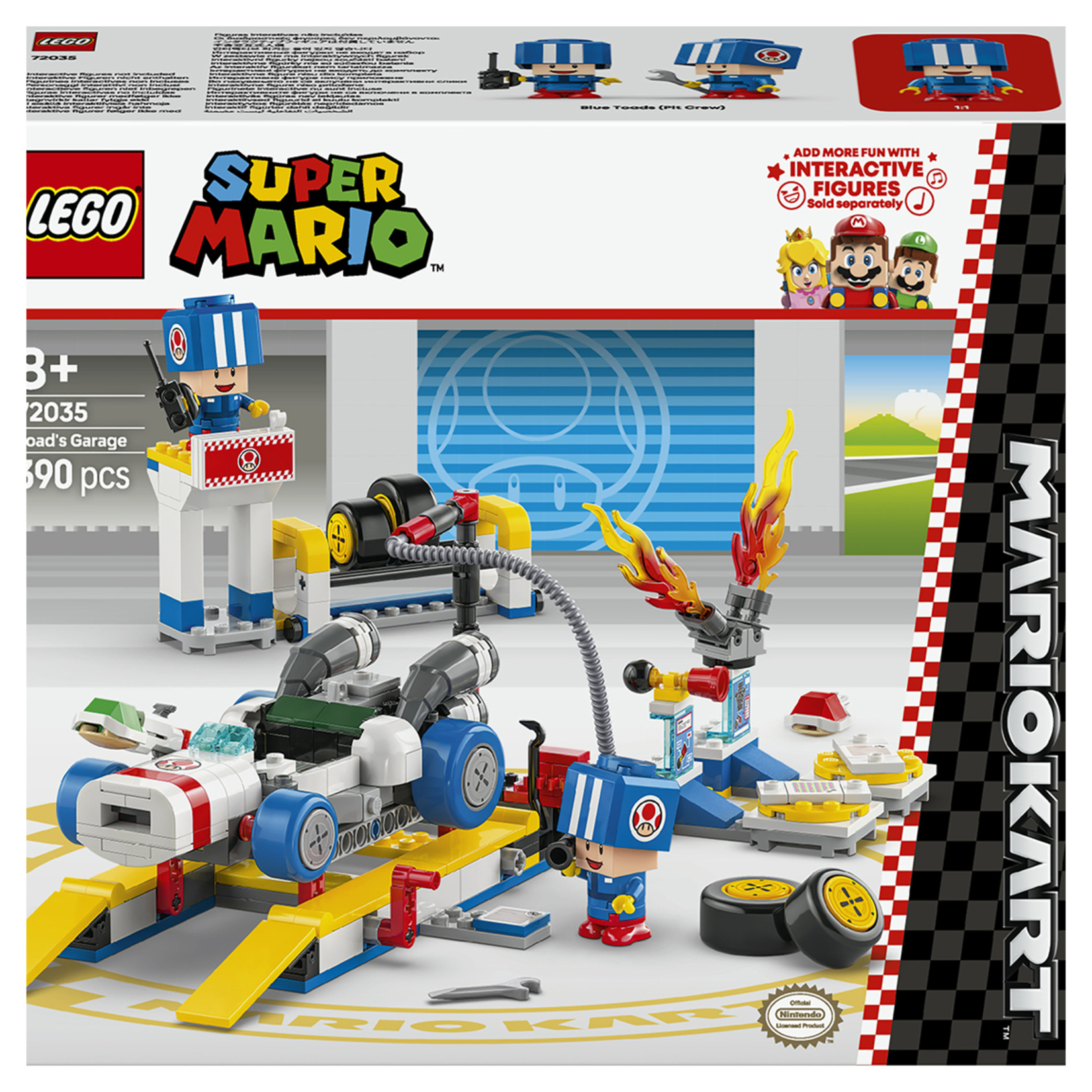 Lego Mario Kart Toad'un Garajı 8+ Yaş 390 Parça - Görsel 1