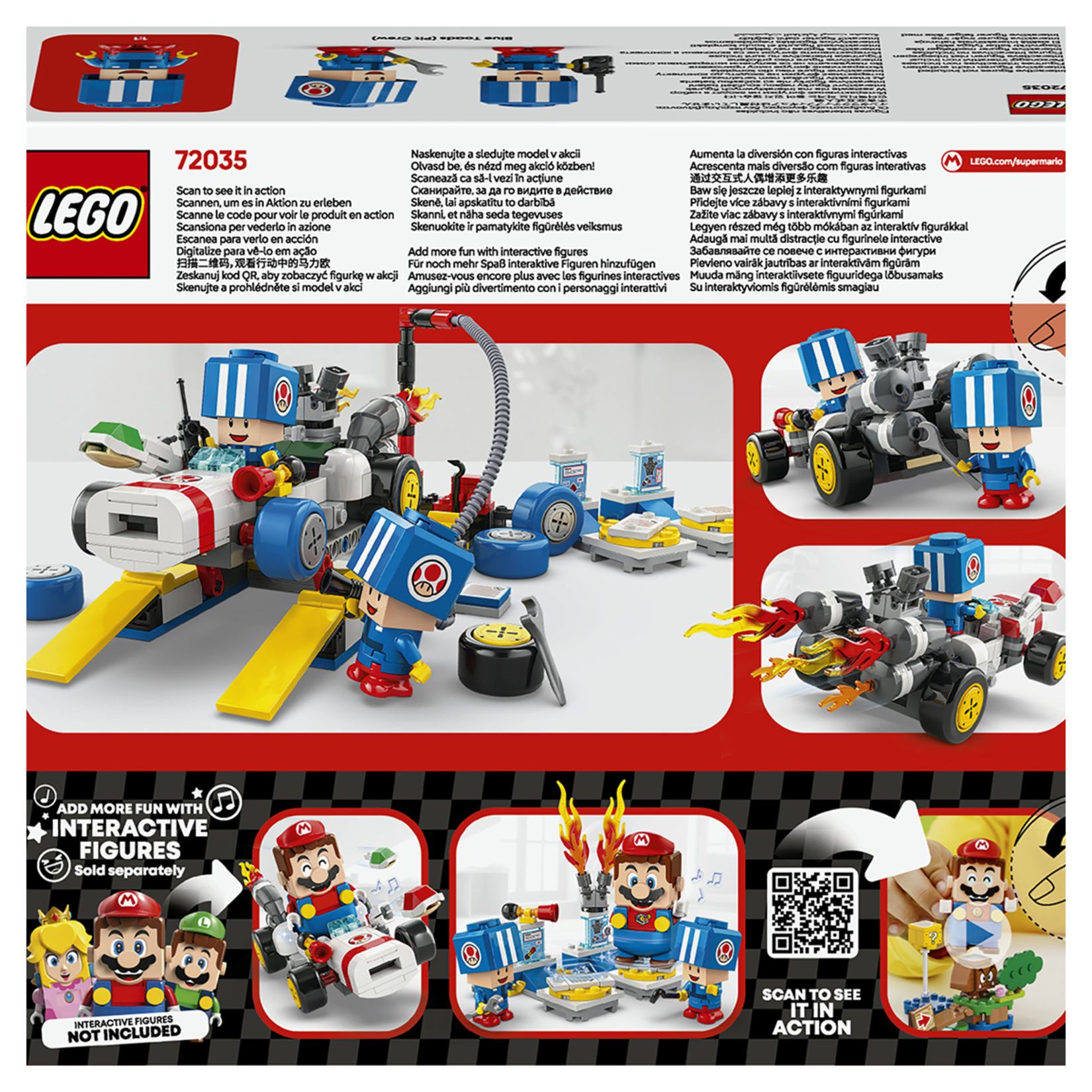 Lego Mario Kart Toad'un Garajı 8+ Yaş 390 Parça - Görsel 2