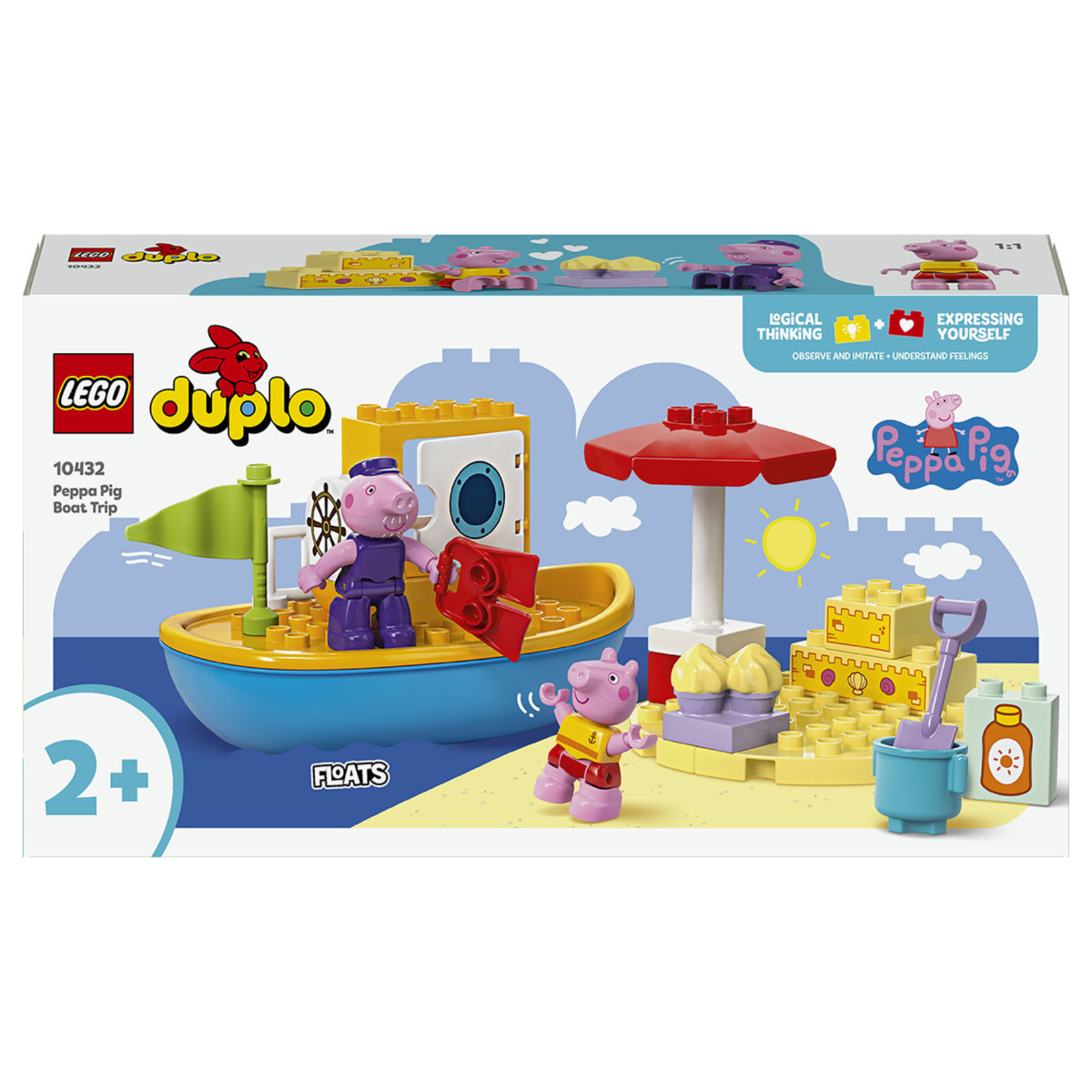 Lego Duplo 10432 Peppa Pig Tekne Gezisi 2+ Yaş - Görsel 1