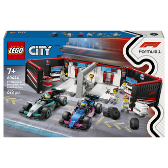 Lego City 60444 F1 Garajı ve Mercedes-AMG ve Alpine Cars