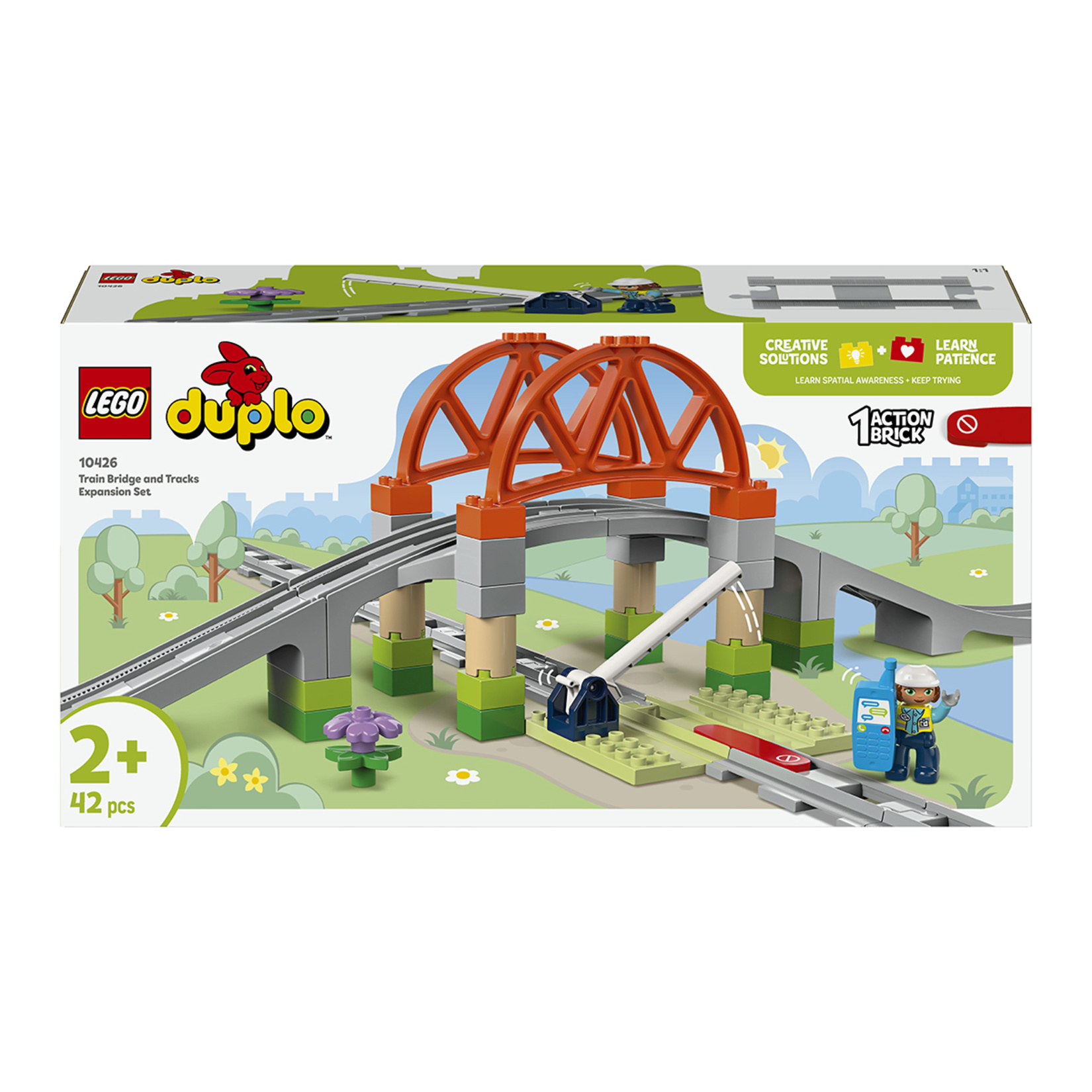 Lego Duplo Tren Köprüsü ve Rayları Ek Macera Seti 2+ Yaş - Görsel 1