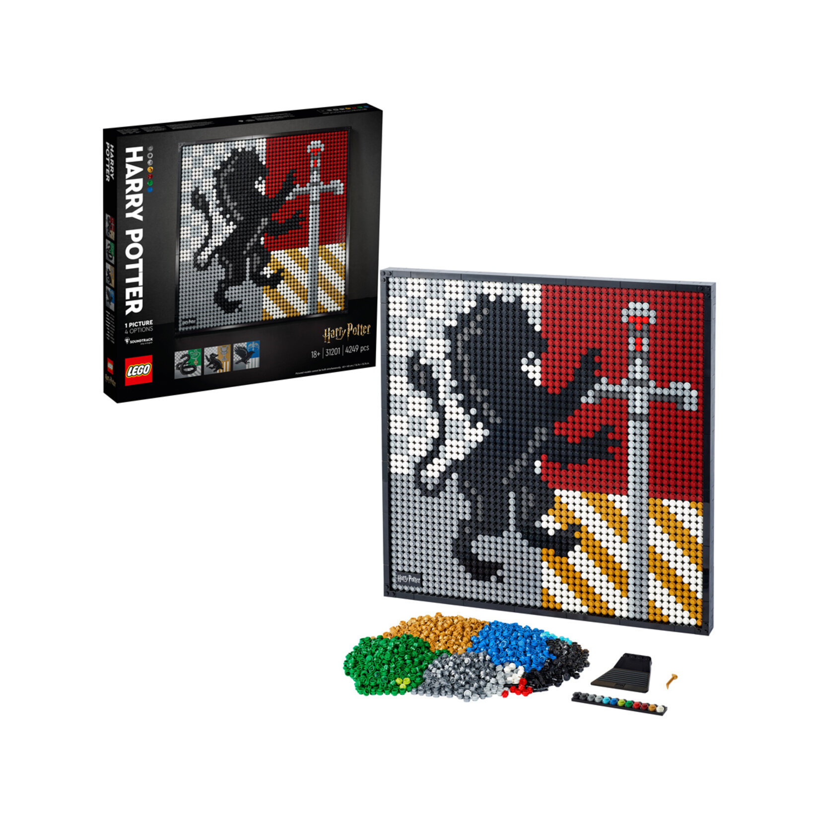 Lego Art 31201 Harry Potter Hogwarts Crests - Görsel 3