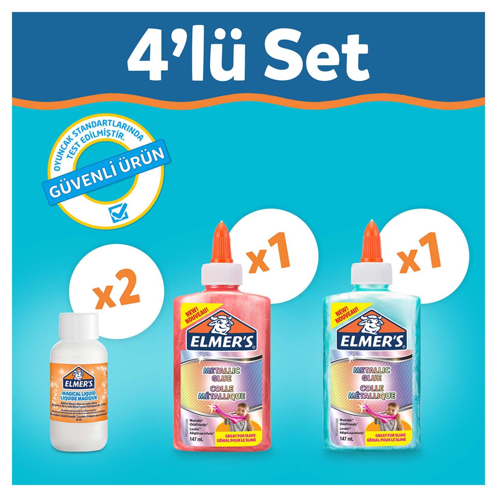 ELMERS  Metalik Slime Kit - Görsel 5