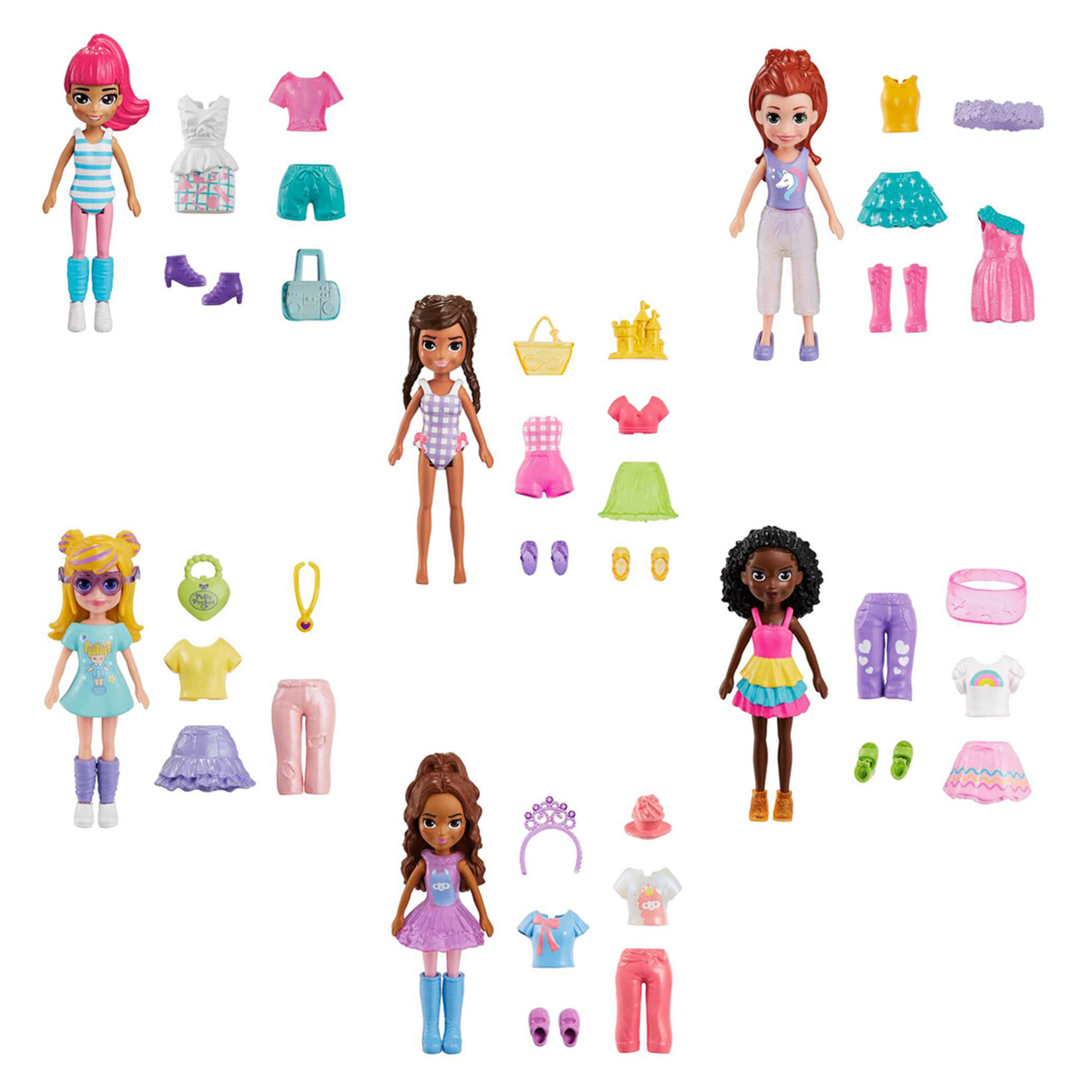 Polly Pocket ve Moda Aksesuarları Oyun Setleri