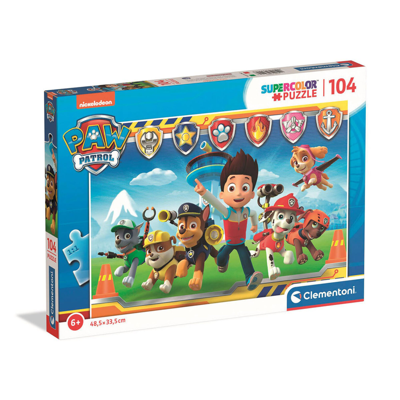 Clementoni - 27177 - Supercolor Puzzle - Paw Patrol - 104 Pezzi - Puzzle Bambini