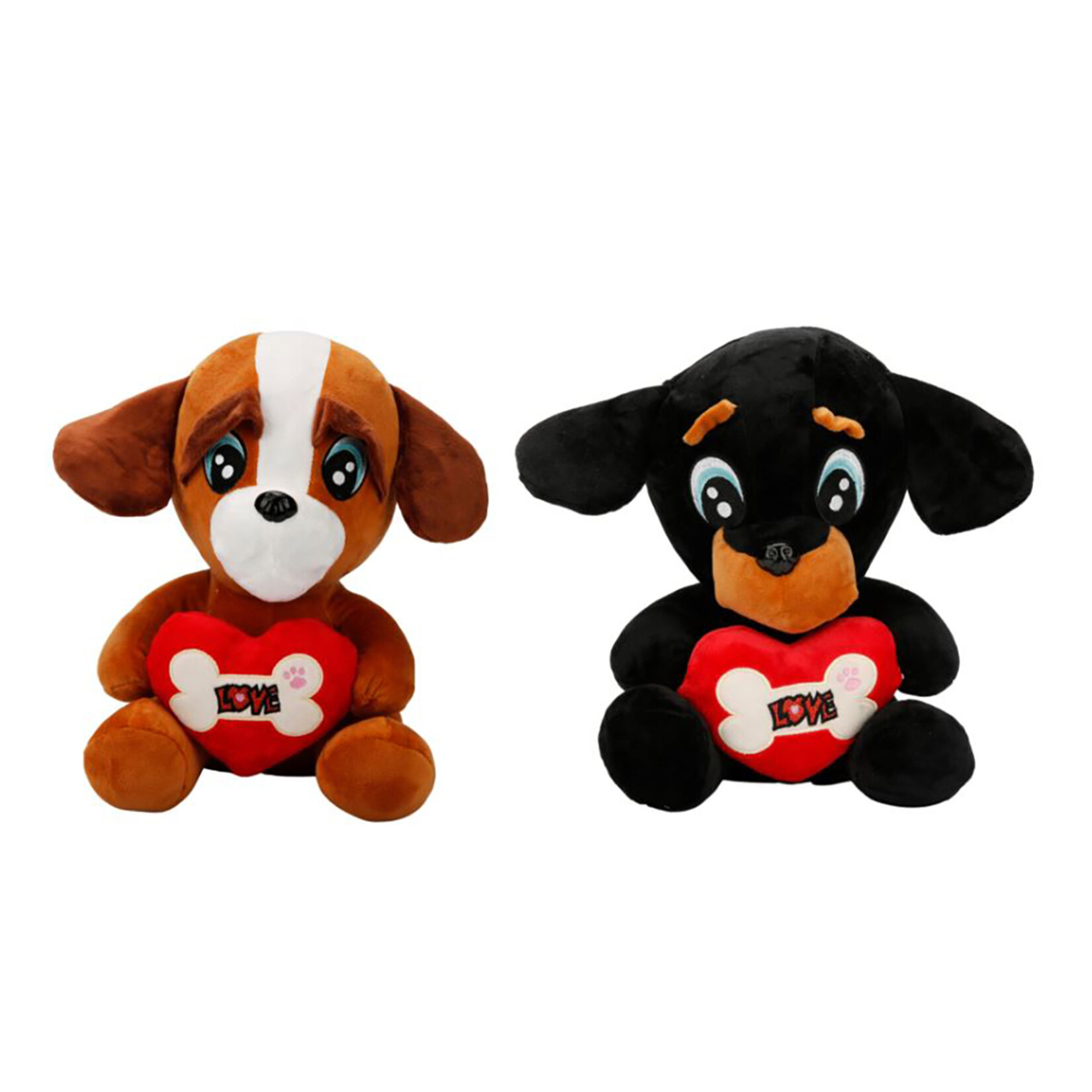 Sunman Peluş Kalpli Köpek 30Cm