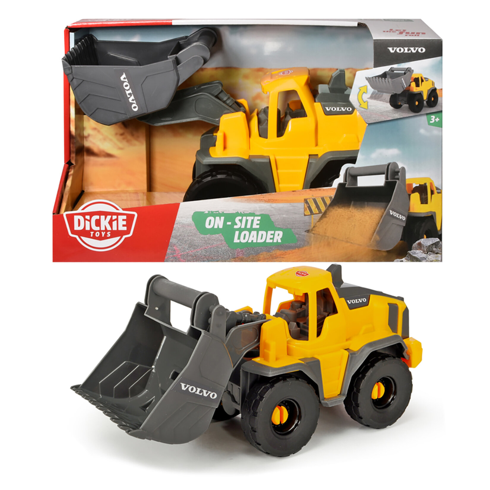 Dıckıe Toys Volvo Yerinde Yükleyici 203724002