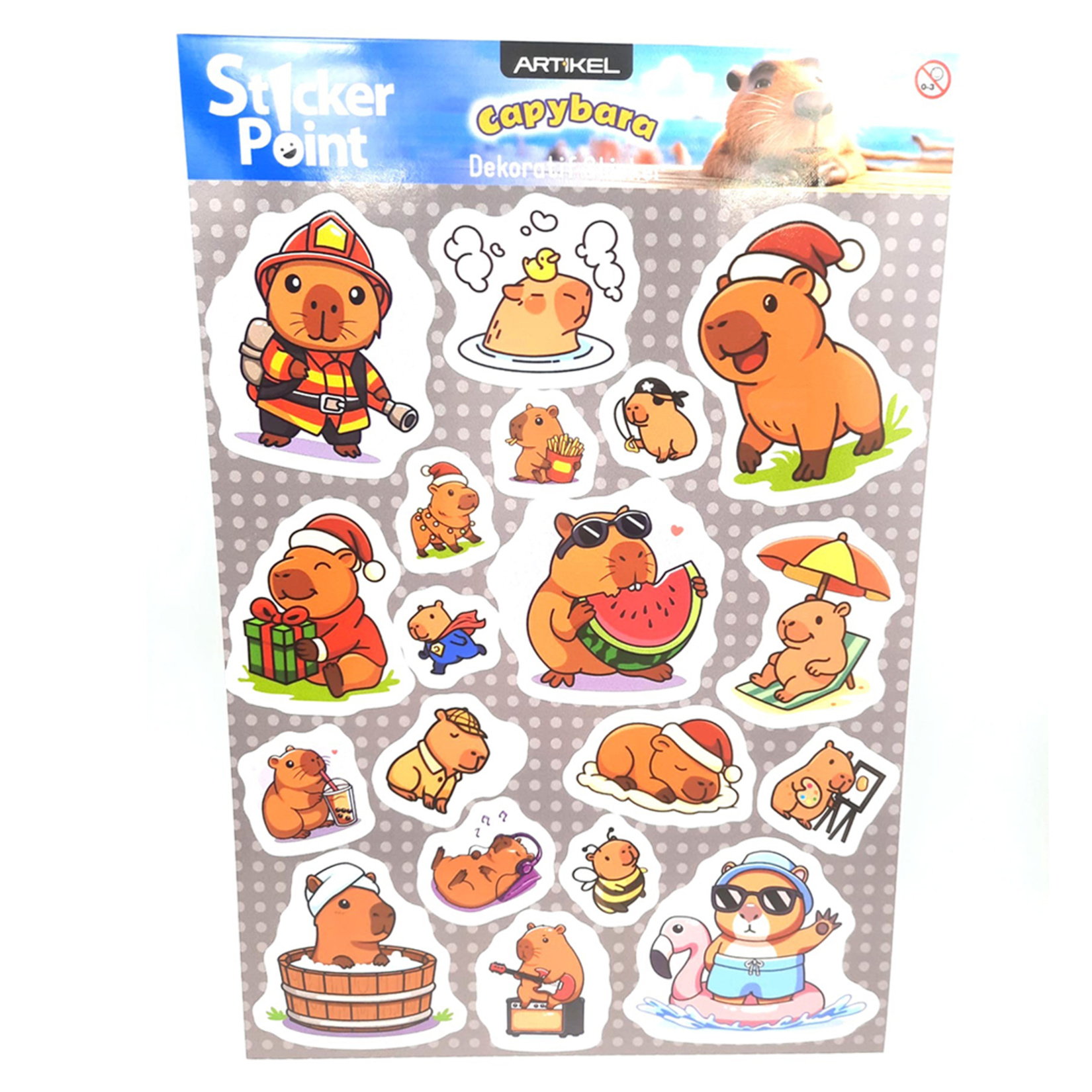 Artikel Capybara Sticker 17 x 25 Cm