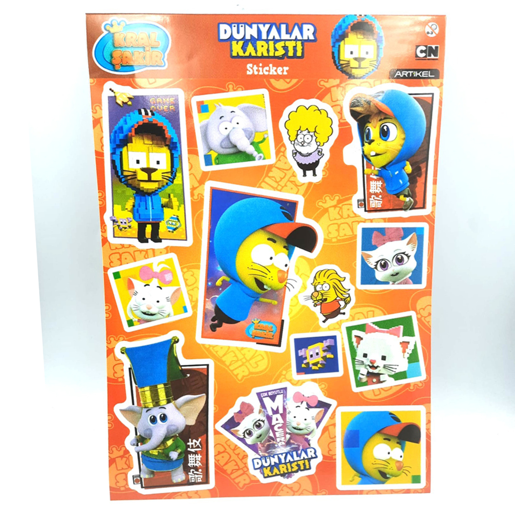 Artikel Kral Şakir Sticker 17 x 25 Cm