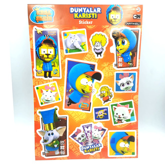 Artikel Kral Şakir Sticker 17 x 25 Cm