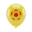 Jojo Balloons 12" Taraftar Sarı Kırmızı Baskılı Balon 6'lı - Görsel 1