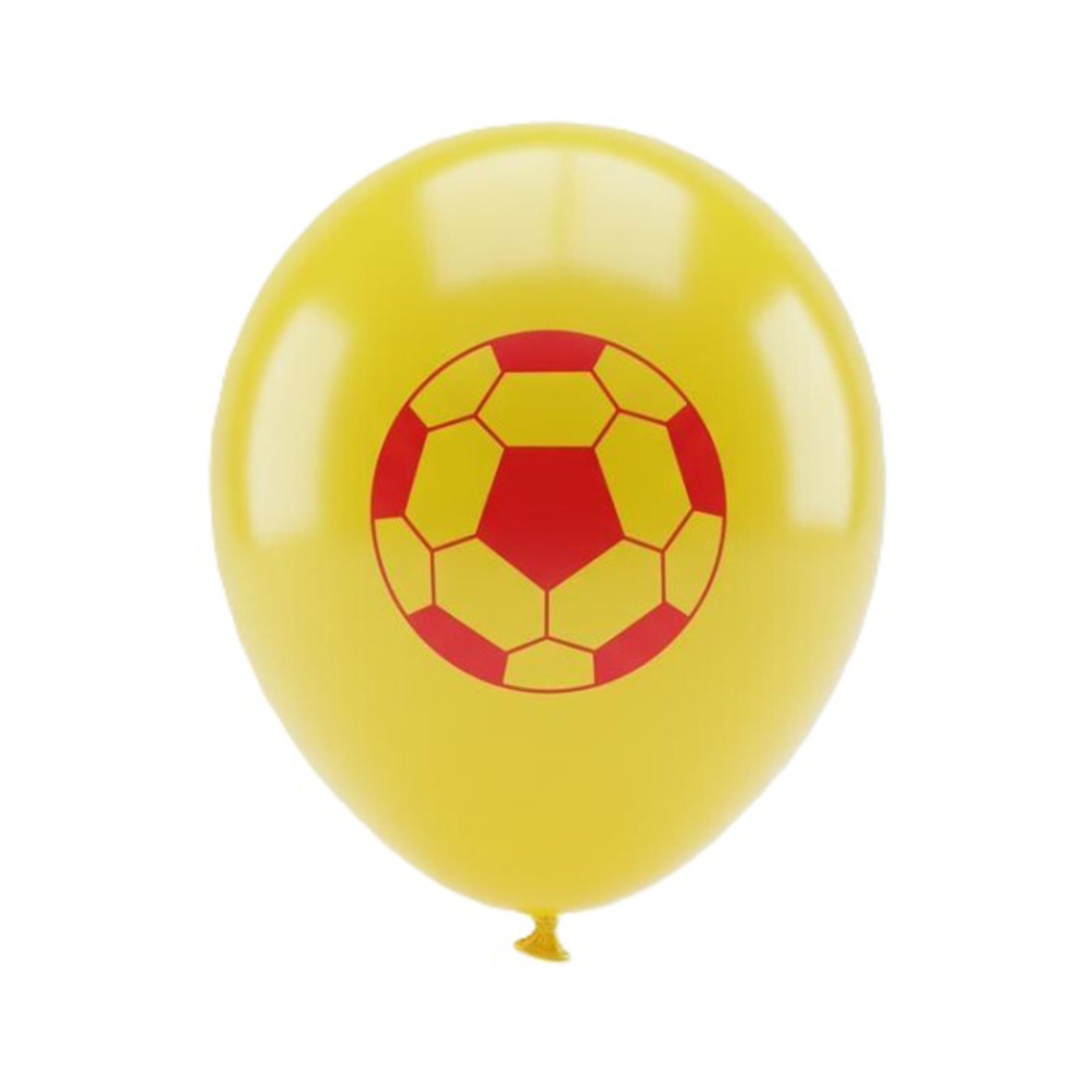Jojo Balloons 12" Taraftar Sarı Kırmızı Baskılı Balon 6'lı - Görsel 1