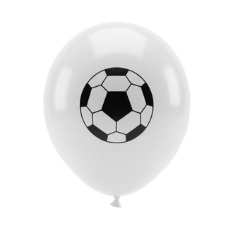 Jojo Balloons 12" Taraftar Siyah Beyaz Baskılı Balon 6'lı