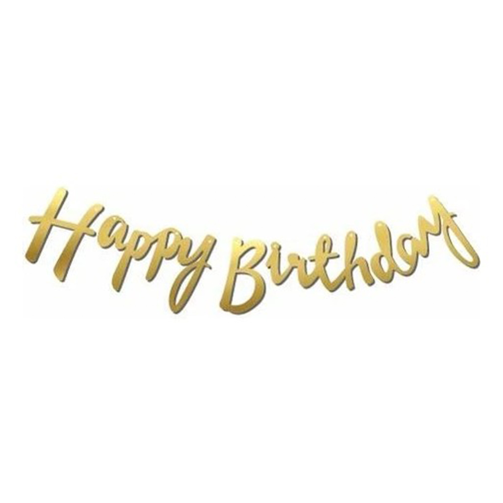 Delux Happy Birthday Kaligrafi Banner - Görsel 1