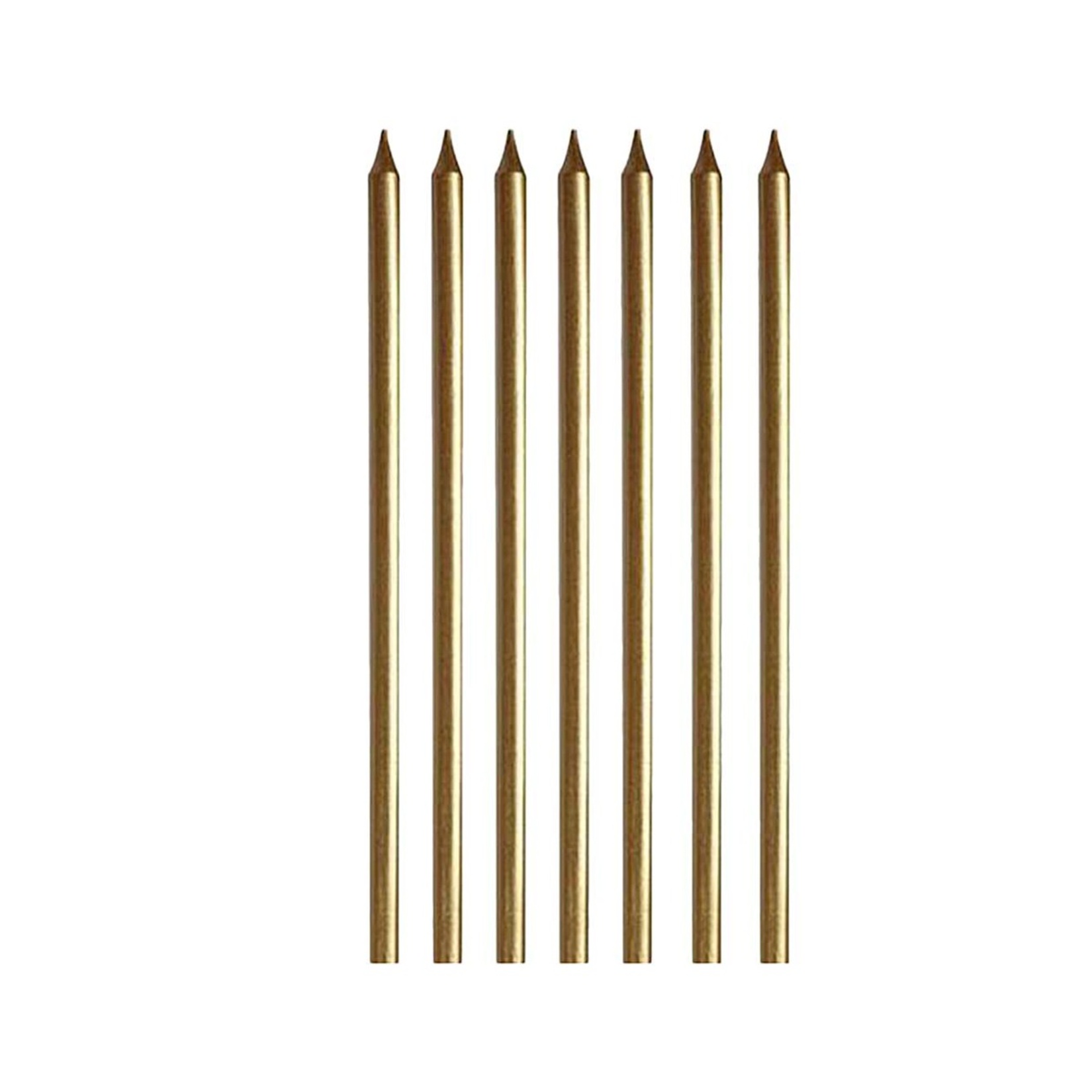 Delux Uzun Mum Metalik 20 Cm 7'li - Görsel 1