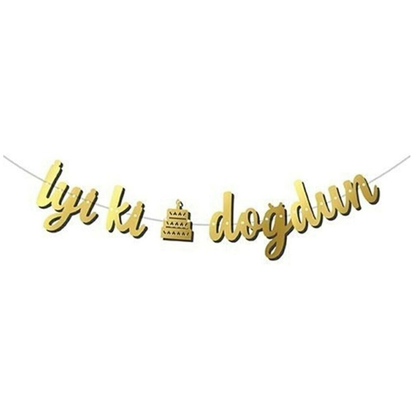 Delux İyi Ki Doğdun Kaligrafi Banner - Görsel 1