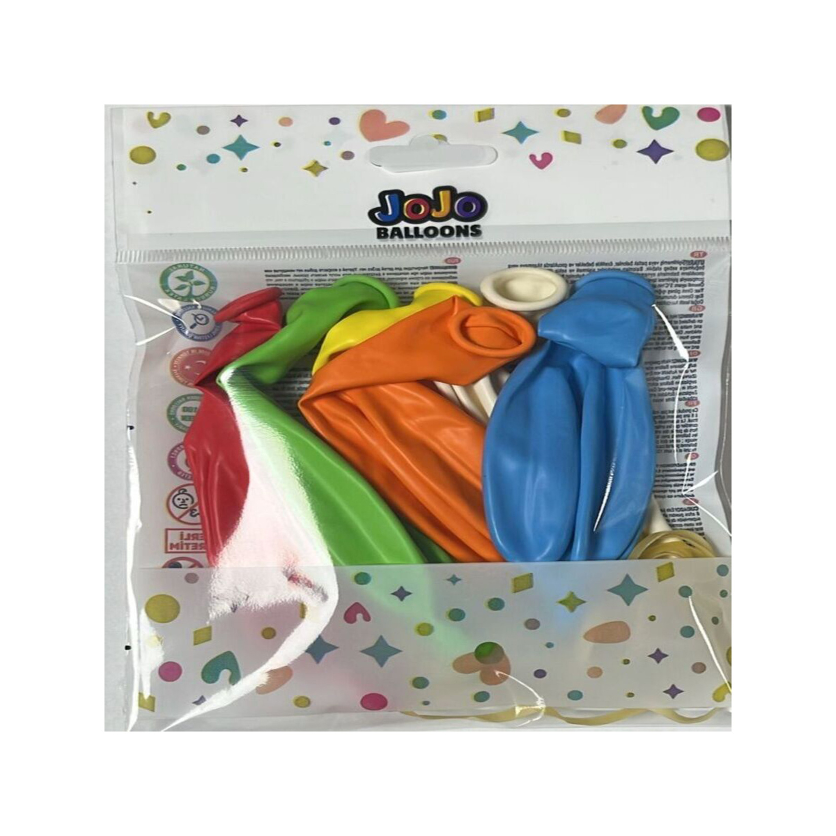 Jojo Balloons 14" Renk Mix Punch Balon 8'li - Görsel 2